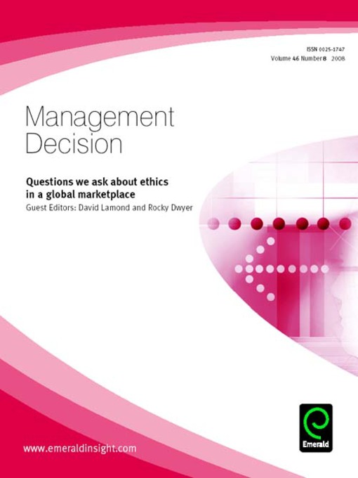 Title details for Management Decision, Volume 46, Issue 8 by David Lamond - Available